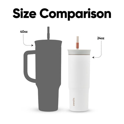 Owala travel tumbler with straw