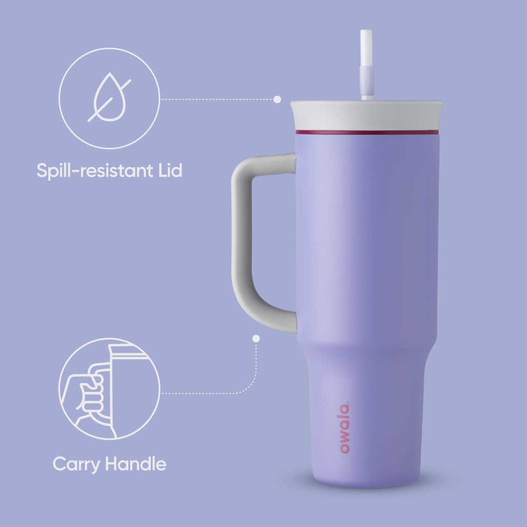 Owala travel tumbler with straw