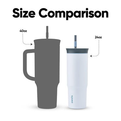 Owala travel tumbler with straw