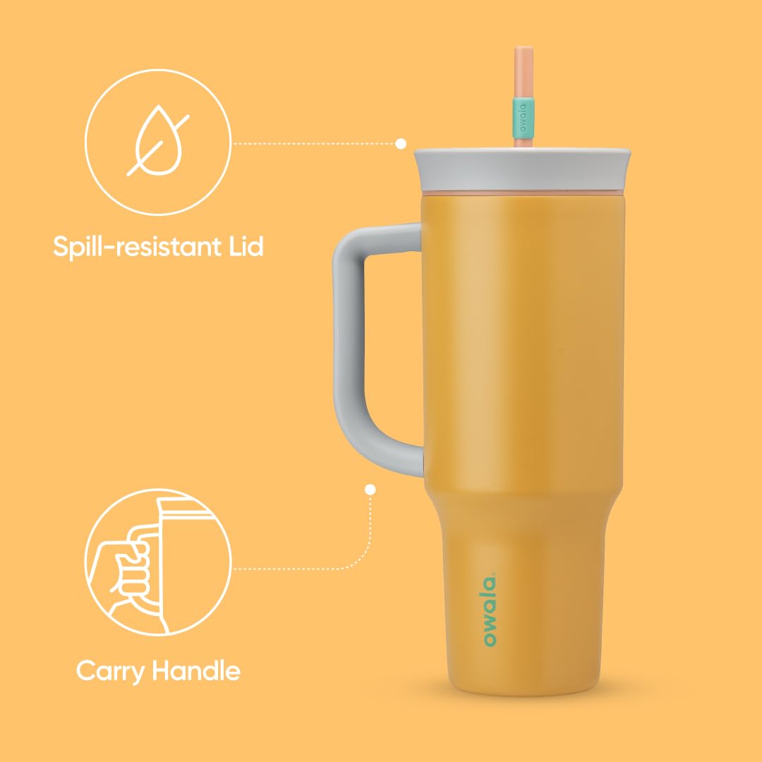 Owala travel tumbler with straw