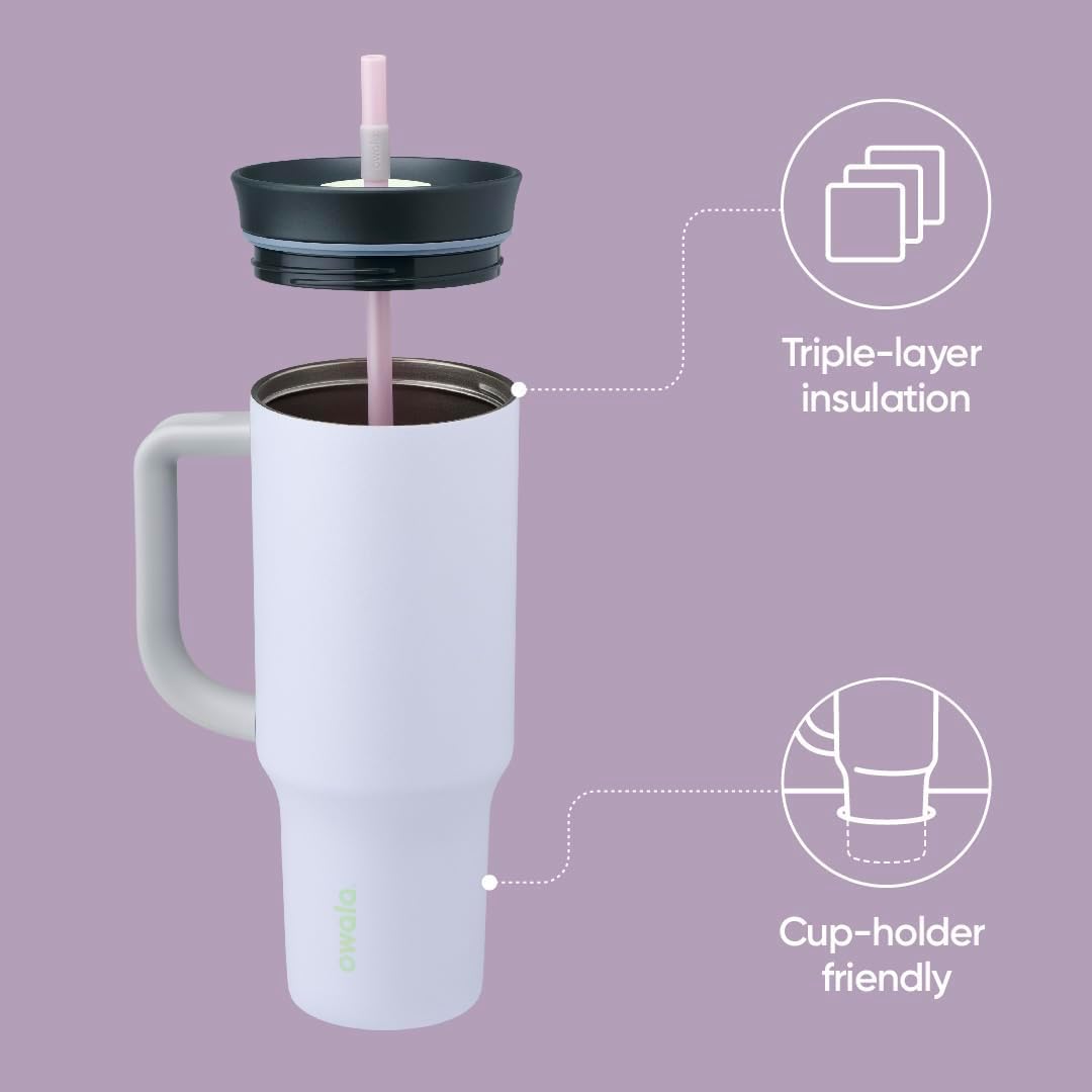 Owala travel tumbler with straw