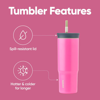 Owala travel tumbler with straw