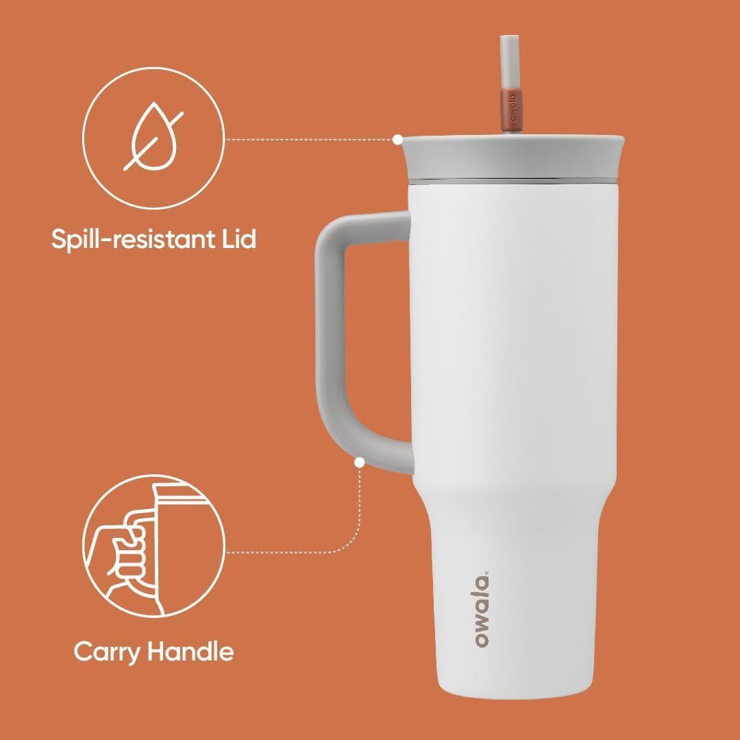 Owala travel tumbler with straw