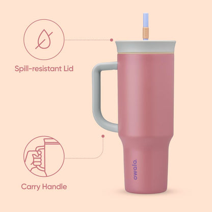 Owala travel tumbler with straw