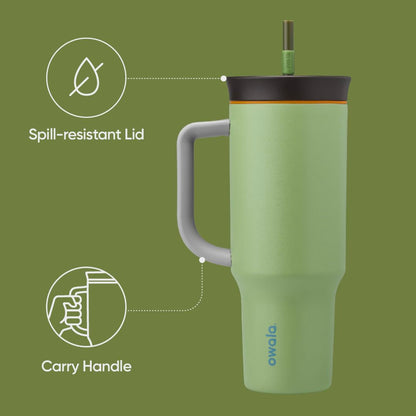 Owala travel tumbler with straw