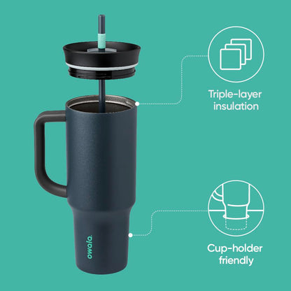 Owala travel tumbler with straw