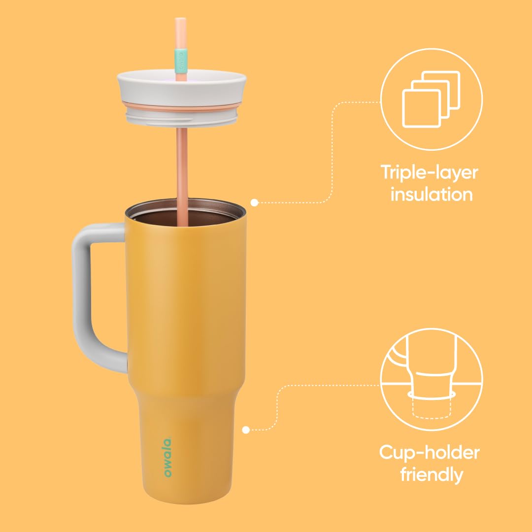 Owala travel tumbler with straw