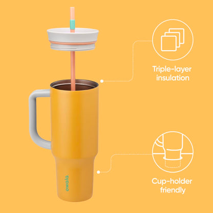 Owala travel tumbler with straw