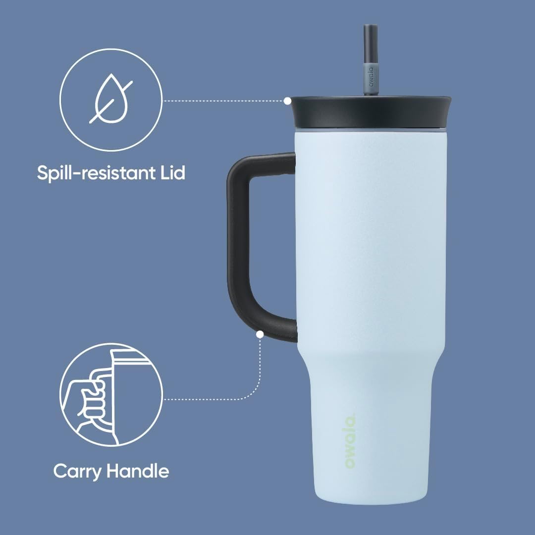 Owala travel tumbler with straw