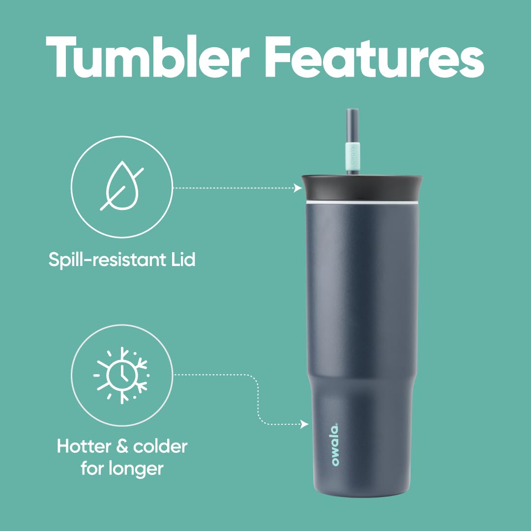 Owala travel tumbler with straw