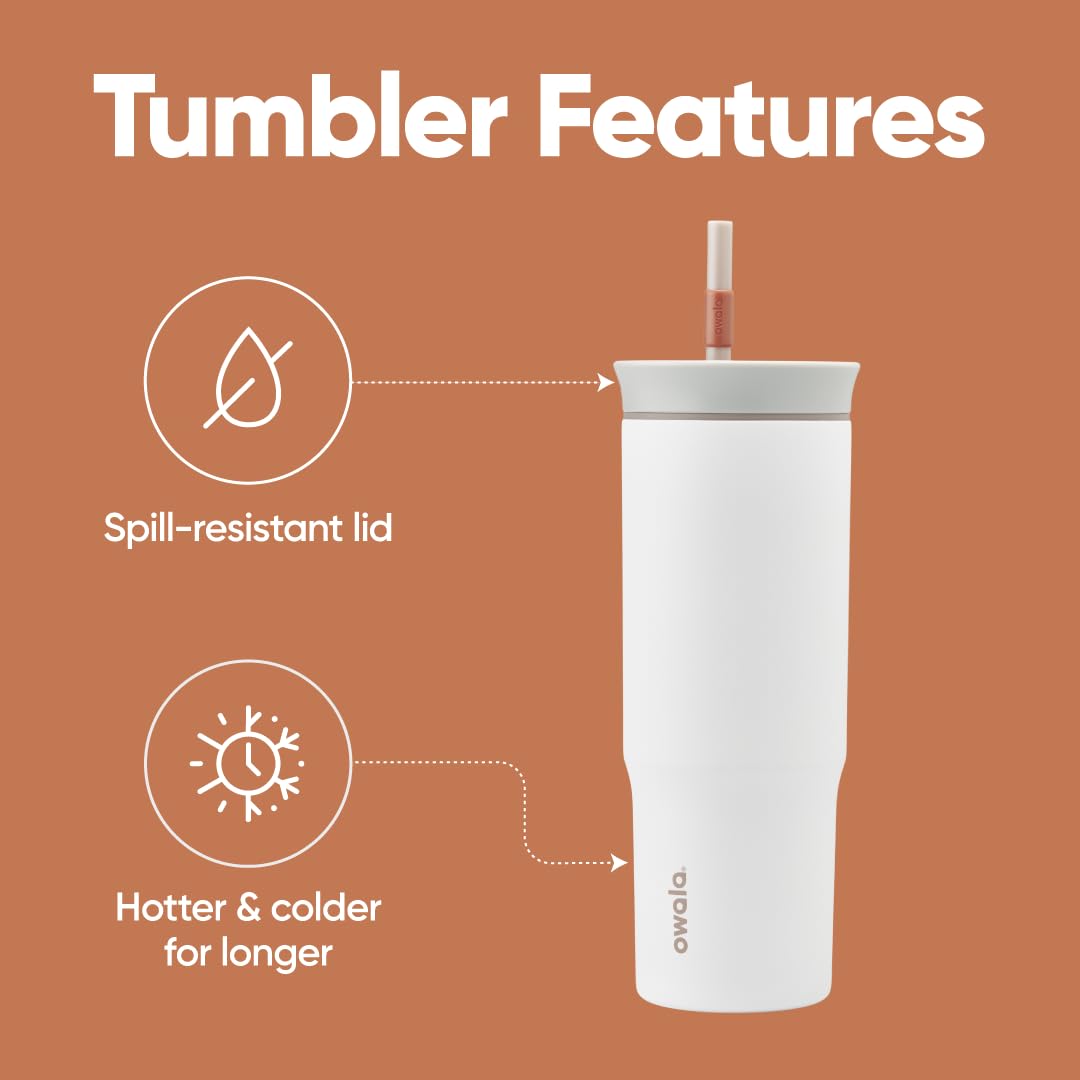 Owala travel tumbler with straw