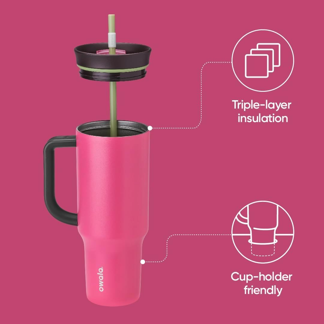 Owala travel tumbler with straw