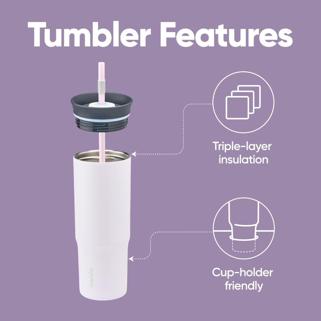 Owala travel tumbler with straw