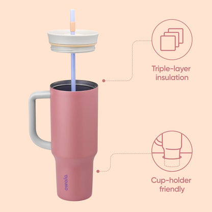 Owala travel tumbler with straw