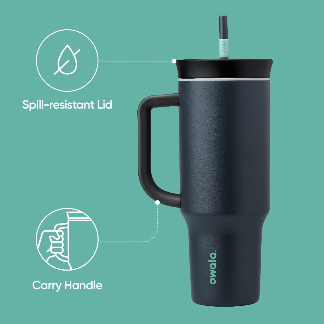 Owala travel tumbler with straw