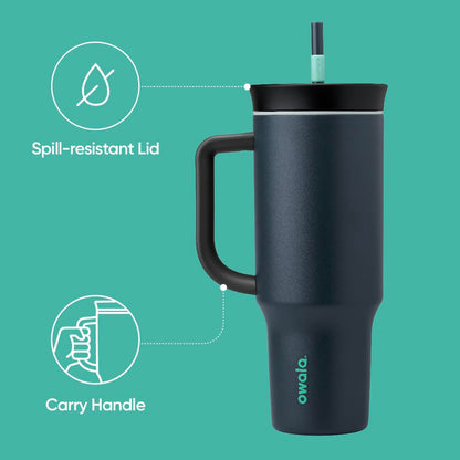 Owala travel tumbler with straw