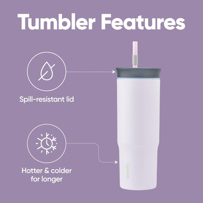 Owala travel tumbler with straw